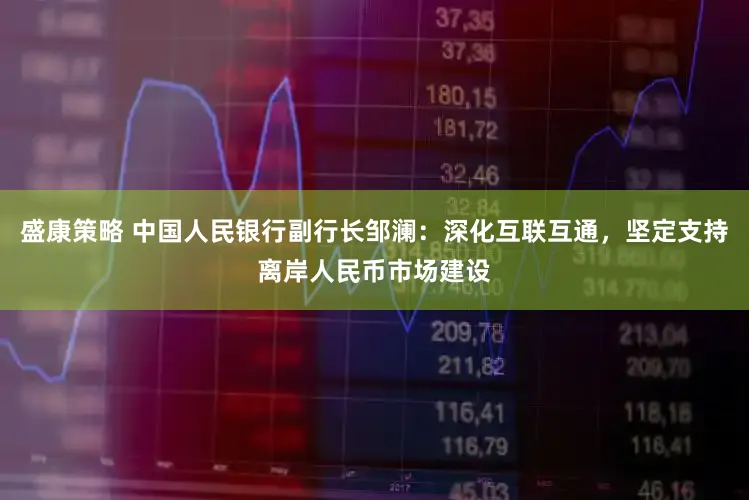 盛康策略 中国人民银行副行长邹澜：深化互联互通，坚定支持离岸人民币市场建设