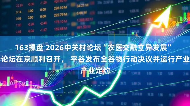 163操盘 2026中关村论坛“农医交融立异发展” 平行论坛在京顺利召开， 平谷发布全谷物行动决议并运行产业定约