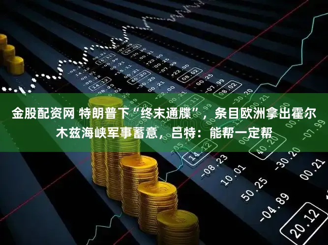 金股配资网 特朗普下“终末通牒”，条目欧洲拿出霍尔木兹海峡军事蓄意，吕特：能帮一定帮